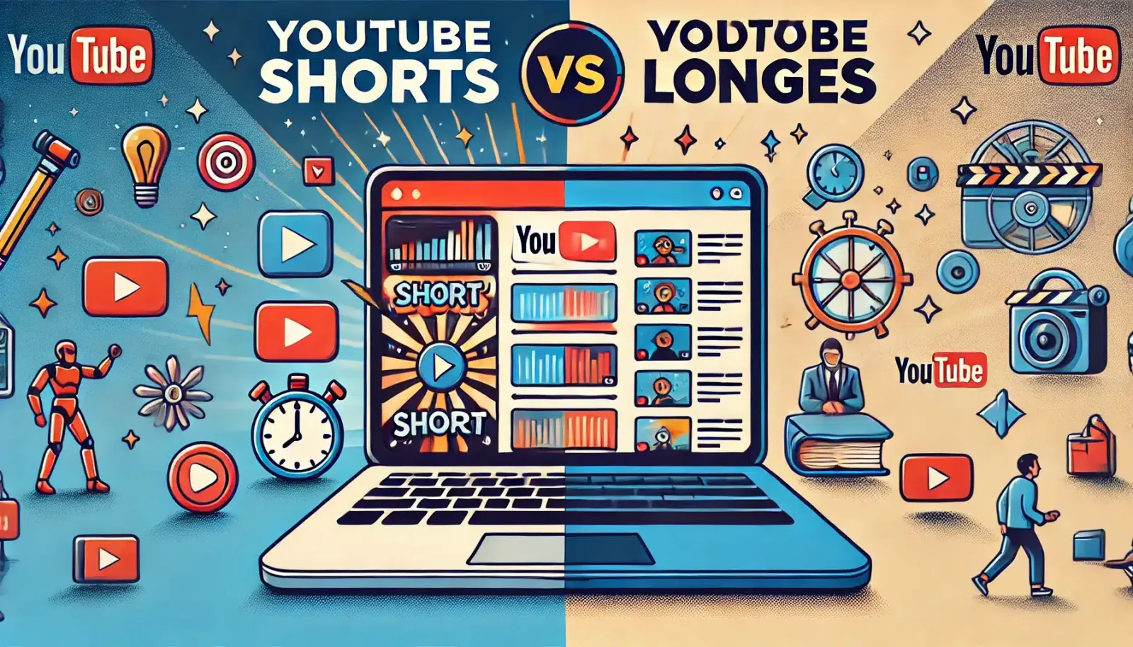 YouTube Shorts vs Vidéos longues